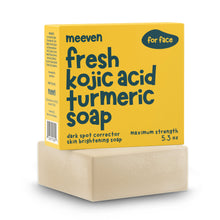 Load image into Gallery viewer, turmeric and kojic acid soap - fades dark spots and hypigmentation, skin brightening soap
