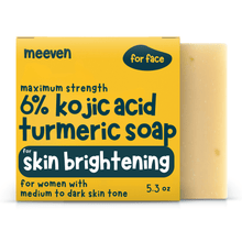 Load image into Gallery viewer, turmeric and kojic acid soap for women with medium to dark skin tones
